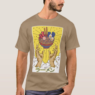 Camiseta Tazón de sopa de fideos japoneses de Ramen