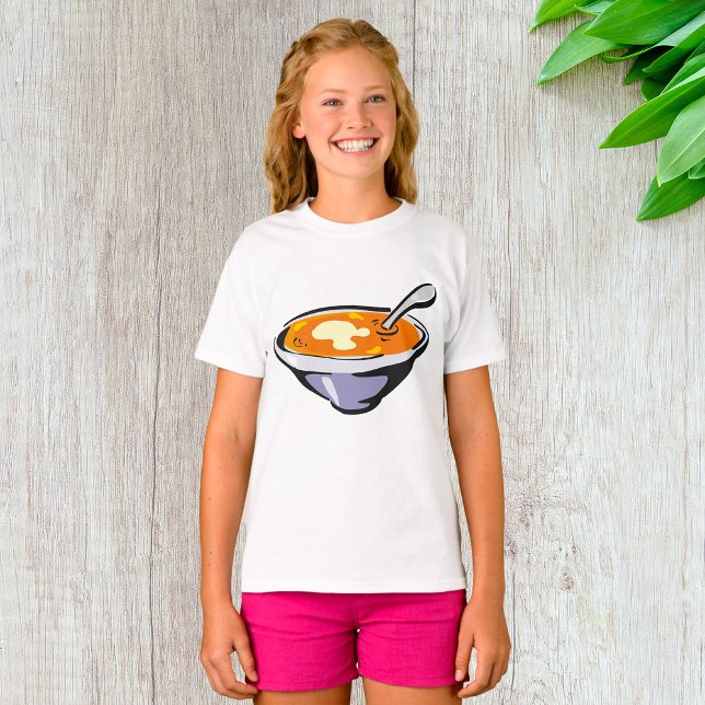 Camiseta Tazón de sopa de tomate con cuchara (Subido por el creador)