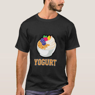 Camiseta Tazón de Yogur Delicioso con Ingredientes