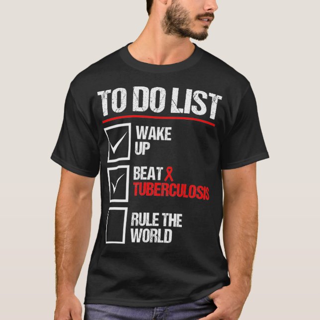 Camiseta TB awareness tuberculosis World TB Awareness baris (Anverso)