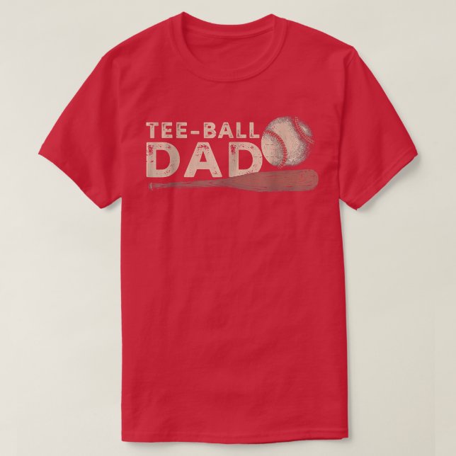 Camiseta Tball Dad Shirt, T Ball Dad Tee Ball Daddy Sport F (Diseño del anverso)