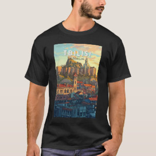 Camiseta Tbilisi Georgia Ilustracion Viaje al arte