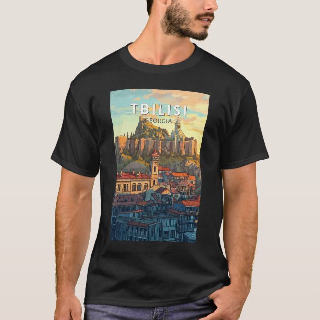 Camiseta Tbilisi Georgia Ilustracion Viaje al arte (Anverso)
