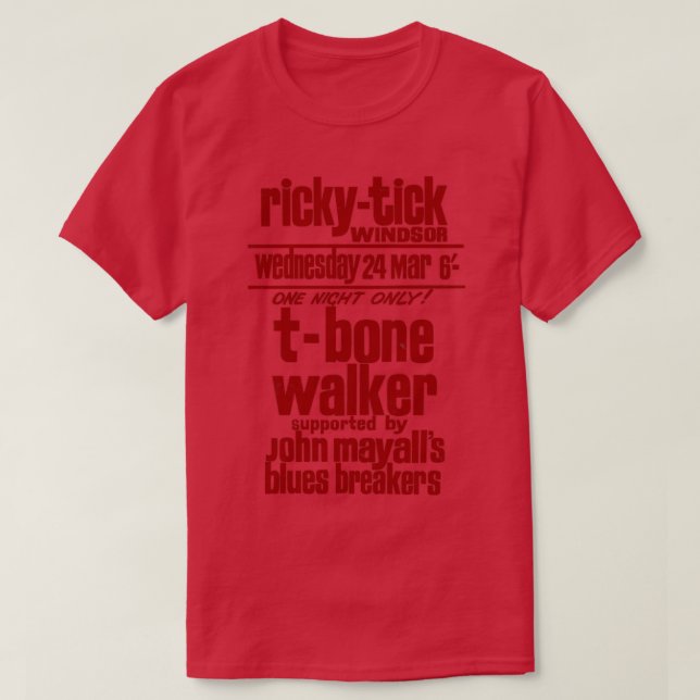 Camiseta TBone Walker (Diseño del anverso)