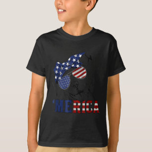 Camiseta Tbull 4 De Julio Merica Bandera Americana Sungles