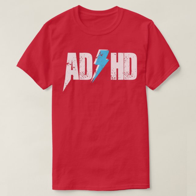 Camiseta TDA/H para hombres Mujeres Niños Divertidos Concie (Diseño del anverso)