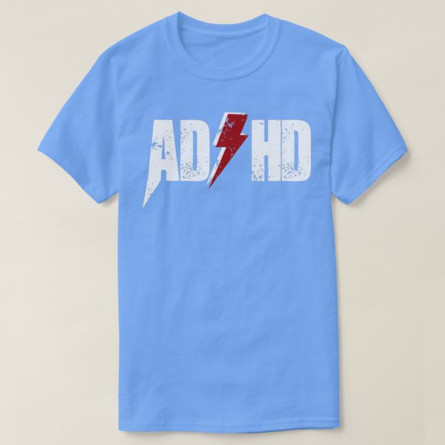 Camiseta TDA/H para hombres Mujeres Niños Divertidos Concie (Diseño del anverso)