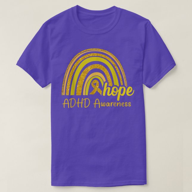 Camiseta TDAH Awareness Hope Rainbow (Diseño del anverso)
