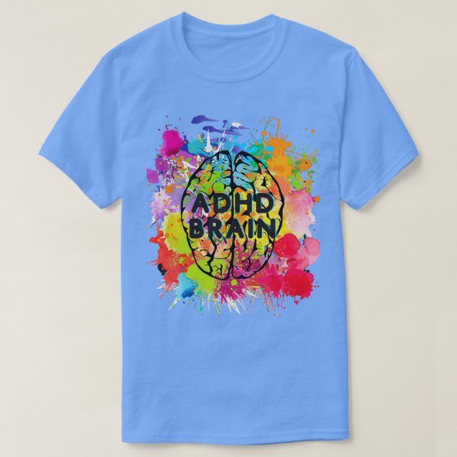 Camiseta TDAH Brain 3 (Diseño del anverso)