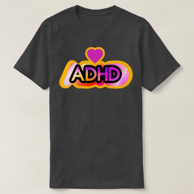 Camiseta TDAH neurodivergente y adultos déficit de atención (Diseño del anverso)