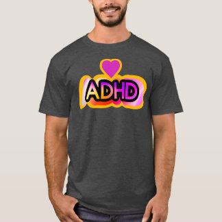 Camiseta TDAH neurodivergente y adultos déficit de atención