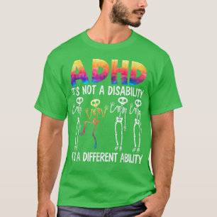 Camiseta TDAH No es una discapacidad Es una habilidad difer