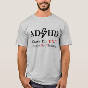 Camiseta TDAH y música rock.