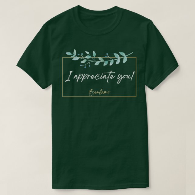 Camiseta Te agradezco (Diseño del anverso)