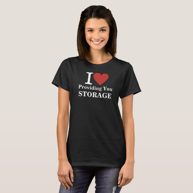 Camiseta Te ❤️ ALMACENAMIENTO para empleados (Anverso completo)