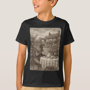 Camiseta Té alto de pollo vintage victoriano Cottagecore