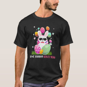 Camiseta Te Ama Kawaii Cute Bunny Egg Feliz Pascua Sunda