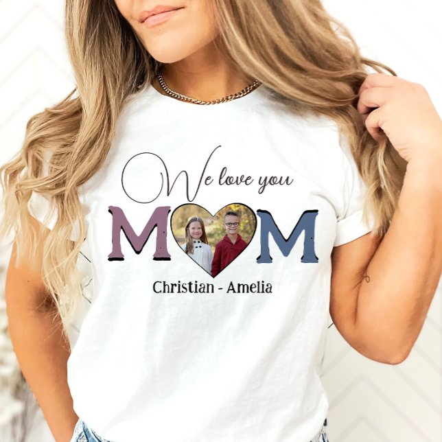 Camiseta Te amamos, mamá Día de la Madre, niños. (Subido por el creador)