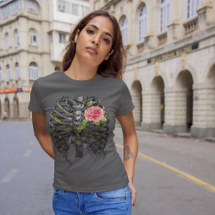 Camiseta Te amaré por siempre corazón rosa gráfico