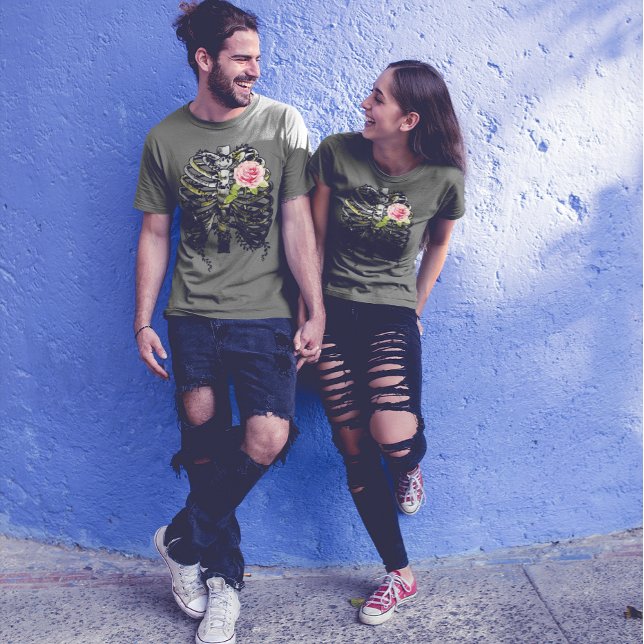 Camiseta Te Amaré Por Siempre Gráfico Rosa De Corazón (Subido por el creador)