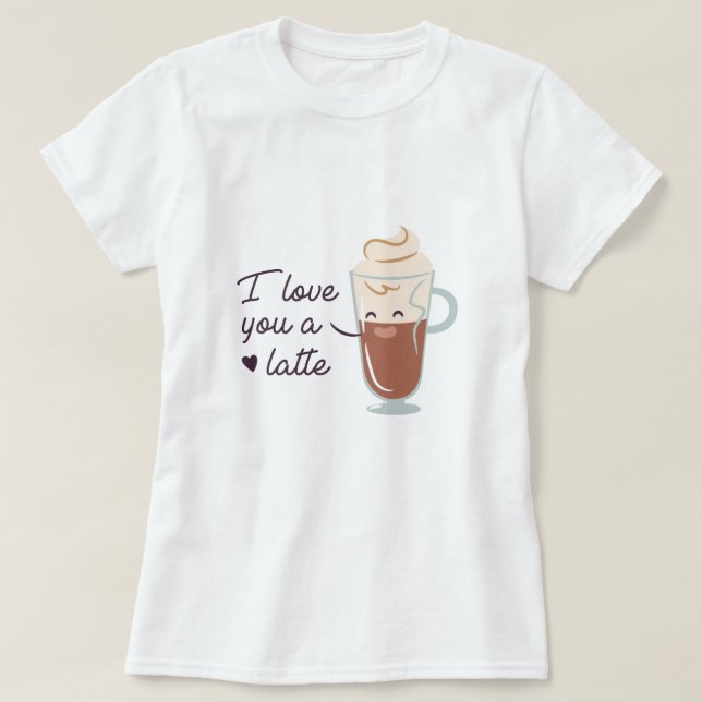 Camiseta Te Amas A Latte (Diseño del anverso)