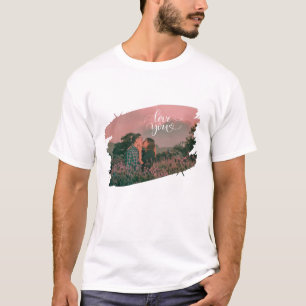 Camiseta Te Amas Foto Personalizado Para Pareja el día de S