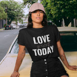 Camiseta Te Amas Positivamente Hoy Cita Rosa Pastel<br><div class="desc">Te Amas Positivamente Hoy Cita Rosa Pastel</div>