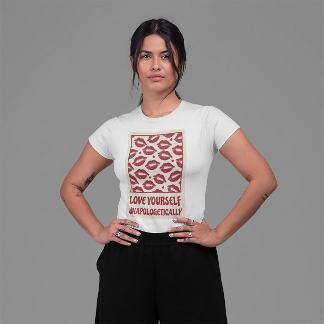 Camiseta Te Amas Sin Disculpa, La Positividad Retro (Subido por el creador)