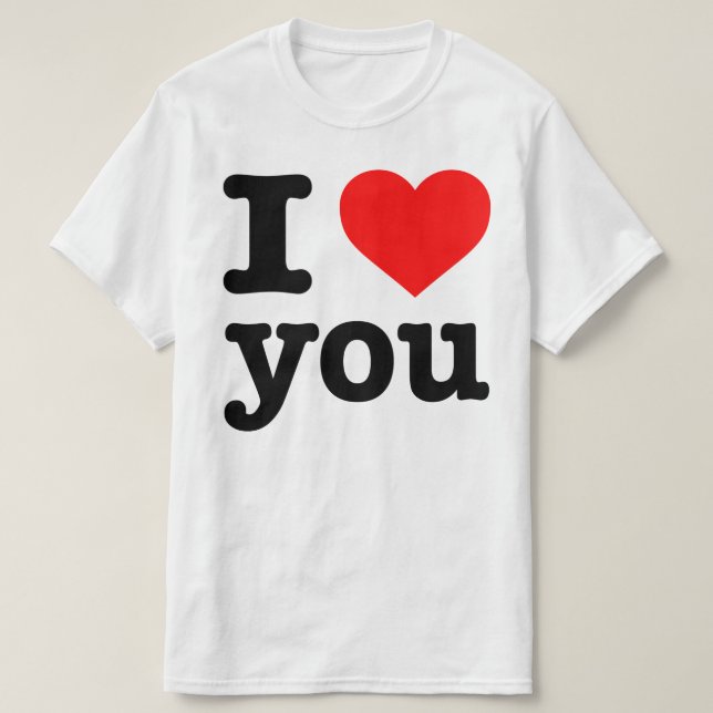 CAMISETA "TE AMO " (Diseño del anverso)