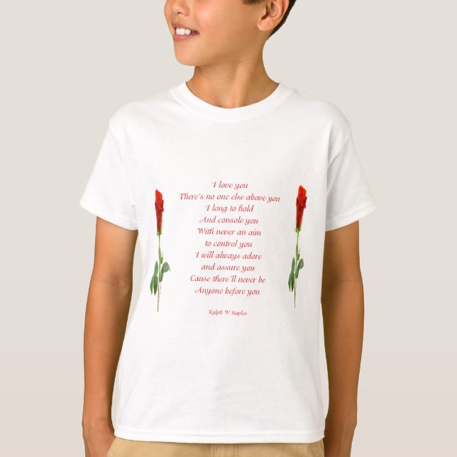 Camiseta Te amo (Anverso)
