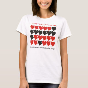 Camiseta TE AMO 24 horas al día