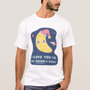 Camiseta Te amo a la luna y a la espalda