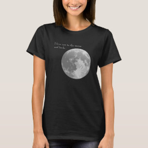 Camiseta Te amo a la luna y a la parte posterior