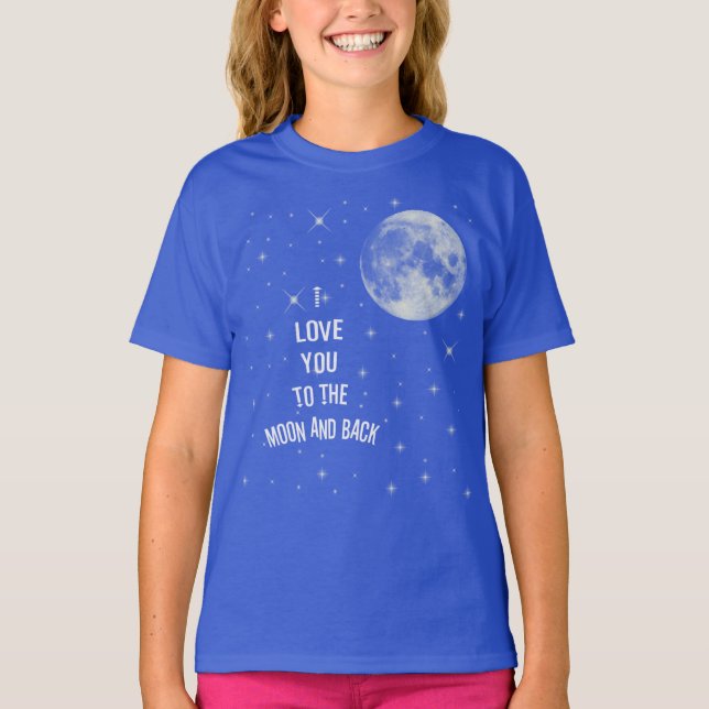 Camiseta Te amo a la luna y de vuelta (Anverso)