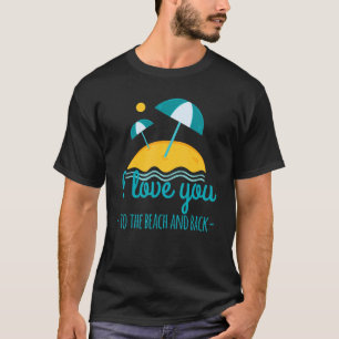 Camiseta Te Amo A La Playa Y A La Vintage