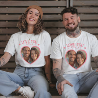 Camiseta Te amo a los hombres románticos de fotos