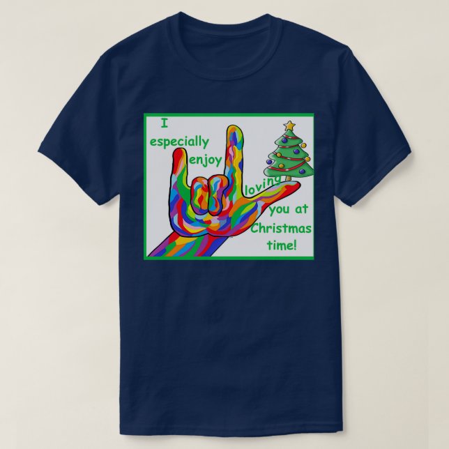 Camiseta Te amo a los Navidades (Diseño del anverso)