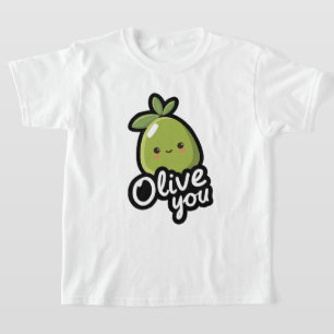 Camiseta Te Amo Aceituna – Diseño Divertido de Aceituna Kaw