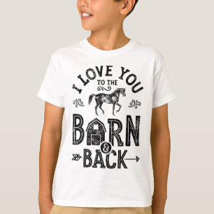 Camiseta Te Amo Al Barn Y A La Chica De Caballos De Atrás