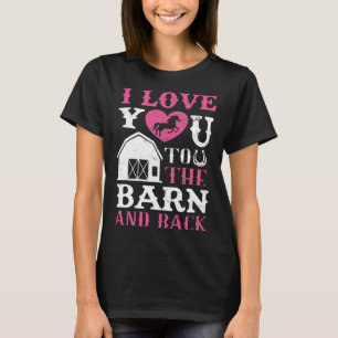 Camiseta Te Amo Al Barn Y A La Chica De Caballos De Atrás