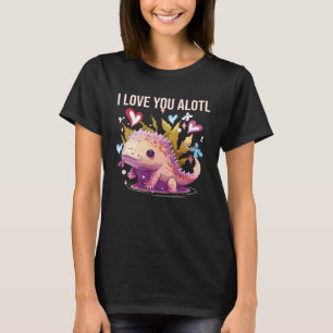 Camiseta Te Amo Alotl Axolotl Anfibio Caminando México