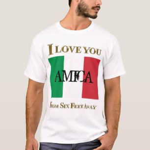 CAMISETA TE AMO AMICA AMICA A SEIS PIES DE DISTANCIA