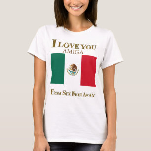 CAMISETA TE AMO AMIGA A SEIS PIES DE DISTANCIA