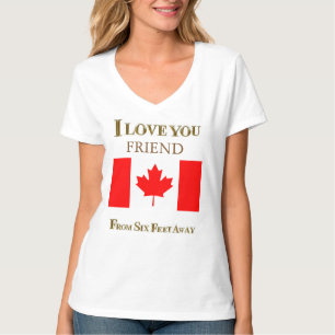 CAMISETA TE AMO AMIGO A SEIS PIES DE DISTANCIA