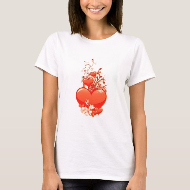 Camiseta Te amo amor amor valentino amor romántico (Anverso)