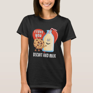 Camiseta TE AMO BISCUIT Y LECHE Biscuit Milk Friends