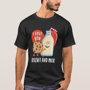 Camiseta TE AMO BISCUIT Y LECHE Biscuit Milk Friends