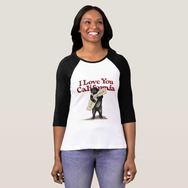 Camiseta Te amo California (Anverso completo)