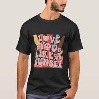 Camiseta Te Amo Como Palabras Estéticas En La Parte Posteri
