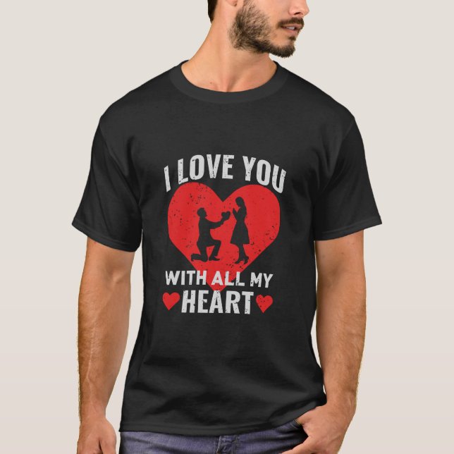 Camiseta Te Amo Con Todo Mi Corazón (Anverso)